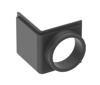 Esquina Conexión 1xØ160